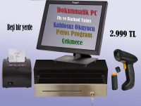 Dokunmatik PC / Fiş Yazıcı / Kablosuz Okuyucu /Para Çekmecesi / Peros - 1
